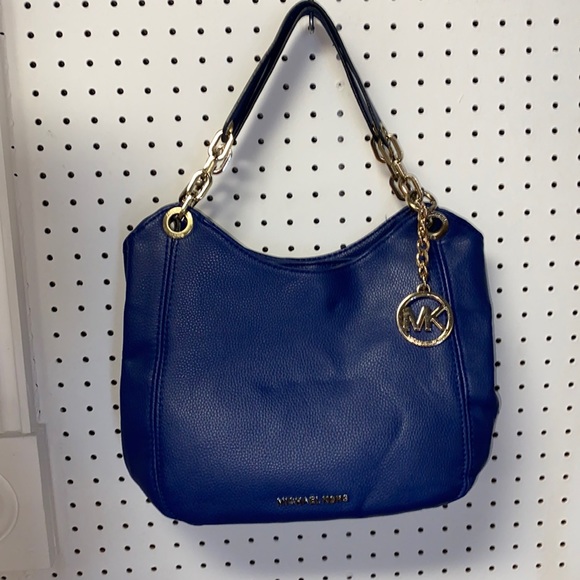 Michael Kors Handbags - Blue leather Michael Kors purse